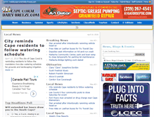 Tablet Screenshot of cape-coral-daily-breeze.com